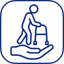 Stroke utáni rehabilitáció ikon